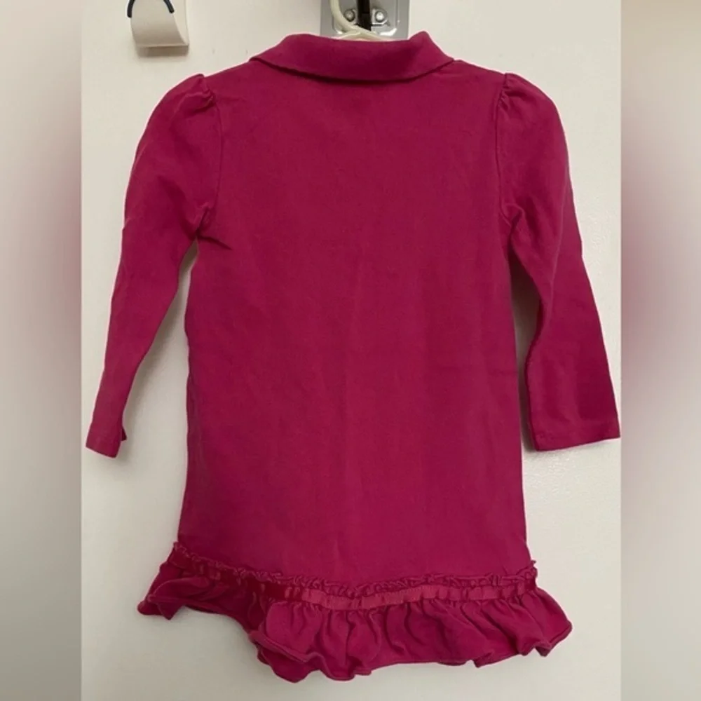 Ralph Lauren Pink Long Sleeve Polo Dress 24M